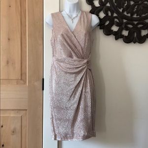 Pink & Silver Cocktail Dress